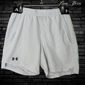Under Armour UA Men's Vanish Woven Light Gray Athletic Shorts